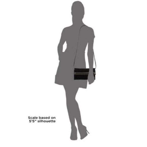 Halston Two Way Red Suede And Red Leather Cross Body Bag - Picture 3 of 12